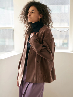 Brown&Street(ブラウンアンドストリート) |【軽やかな“大人の羽織り”】Ｖネックカットソージャケット