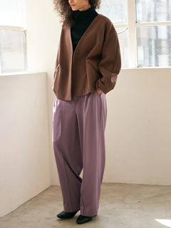 Brown&Street(ブラウンアンドストリート) |【軽やかな“大人の羽織り”】Ｖネックカットソージャケット