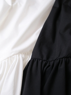 Brown&Street(ブラウンアンドストリート) |【腰まわりカバー】ヘムフリルシャツトップス