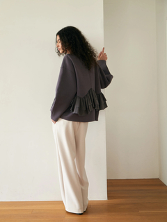 Brown&Street(ブラウンアンドストリート) |【着映え・腰回りカバー】フリルポンチジャケット