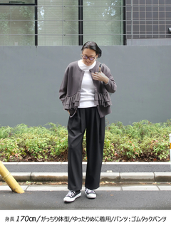 Brown&Street(ブラウンアンドストリート) |【着映え・腰回りカバー】フリルポンチジャケット