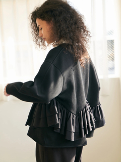 Brown&Street(ブラウンアンドストリート) |【着映え・腰回りカバー】フリルポンチジャケット