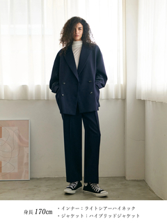 Brown&Street(ブラウンアンドストリート) |【ウエストゴム/万能パンツ】コントラストイージーパンツ