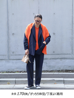 Brown&Street(ブラウンアンドストリート) |【ウエストゴム/万能パンツ】コントラストイージーパンツ