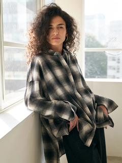 Brown&Street(ブラウンアンドストリート) |【ワイドなサイズ/長めの着丈】フランネルチェックシャツ