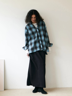 Brown&Street(ブラウンアンドストリート) |【ワイドなサイズ/長めの着丈】フランネルチェックシャツ