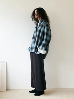 Brown&Street(ブラウンアンドストリート) |【ワイドなサイズ/長めの着丈】フランネルチェックシャツ