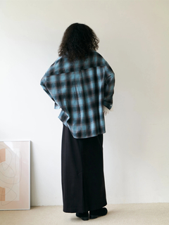 Brown&Street(ブラウンアンドストリート) |【ワイドなサイズ/長めの着丈】フランネルチェックシャツ