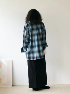 Brown&Street(ブラウンアンドストリート) |【ワイドなサイズ/長めの着丈】フランネルチェックシャツ