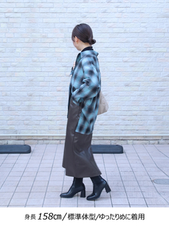 Brown&Street(ブラウンアンドストリート) |【ワイドなサイズ/長めの着丈】フランネルチェックシャツ