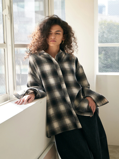 Brown&Street(ブラウンアンドストリート) |【ワイドなサイズ/長めの着丈】フランネルチェックシャツ