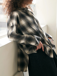 Brown&Street(ブラウンアンドストリート) |【ワイドなサイズ/長めの着丈】フランネルチェックシャツ