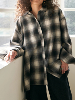 Brown&Street(ブラウンアンドストリート) |【ワイドなサイズ/長めの着丈】フランネルチェックシャツ