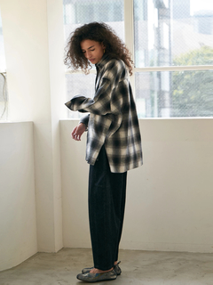 Brown&Street(ブラウンアンドストリート) |【ワイドなサイズ/長めの着丈】フランネルチェックシャツ