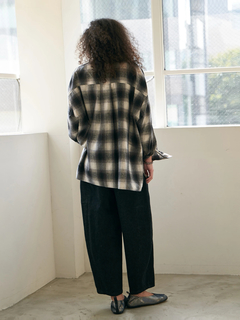 Brown&Street(ブラウンアンドストリート) |【ワイドなサイズ/長めの着丈】フランネルチェックシャツ