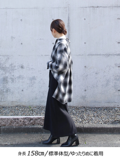 Brown&Street(ブラウンアンドストリート) |【ワイドなサイズ/長めの着丈】フランネルチェックシャツ