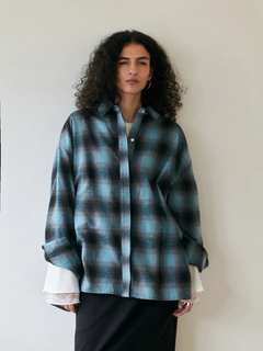 Brown&Street(ブラウンアンドストリート) |【ワイドなサイズ/長めの着丈】フランネルチェックシャツ