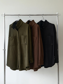 Brown&Street(ブラウンアンドストリート) |【暖かい/体型カバー】フリースオーバーサイズシャツ