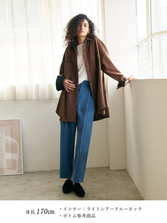 Brown&Street(ブラウンアンドストリート) |【暖かい/体型カバー】フリースオーバーサイズシャツ