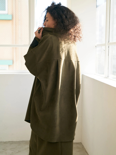 Brown&Street(ブラウンアンドストリート) |【暖かい/体型カバー】フリースオーバーサイズシャツ