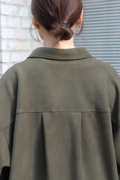 Brown&Street(ブラウンアンドストリート) |【暖かい/体型カバー】フリースオーバーサイズシャツ