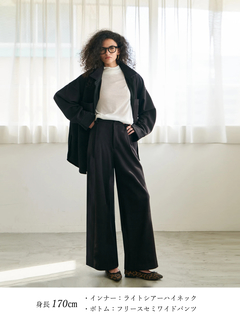 Brown&Street(ブラウンアンドストリート) |【暖かい/体型カバー】フリースオーバーサイズシャツ