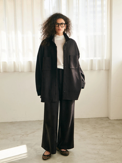 Brown&Street(ブラウンアンドストリート) |【暖かい/体型カバー】フリースオーバーサイズシャツ