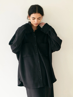 Brown&Street(ブラウンアンドストリート) |【暖かい/体型カバー】フリースオーバーサイズシャツ