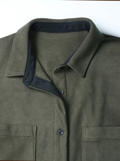 Brown&Street(ブラウンアンドストリート) |【暖かい/体型カバー】フリースオーバーサイズシャツ