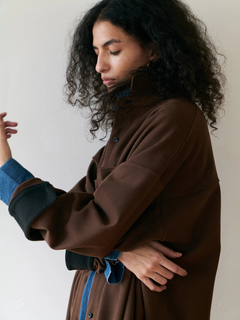 Brown&Street(ブラウンアンドストリート) |【暖かい/体型カバー】フリースオーバーサイズシャツ