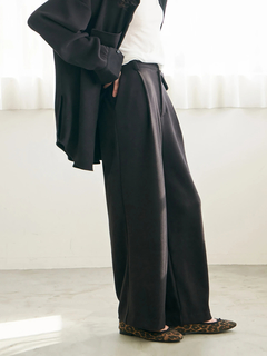 Brown&Street(ブラウンアンドストリート) |【暖かい/美脚】フリースセミストレートパンツ