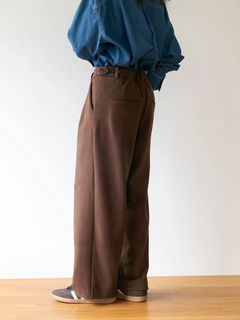 Brown&Street(ブラウンアンドストリート) |【暖かい/美脚】フリースセミストレートパンツ