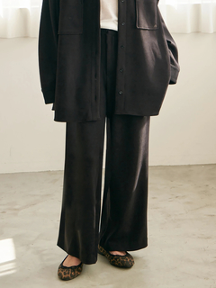 Brown&Street(ブラウンアンドストリート) |【暖かい/美脚】フリースセミストレートパンツ