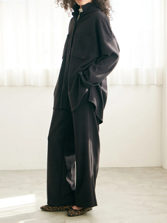 Brown&Street(ブラウンアンドストリート) |【暖かい/美脚】フリースセミストレートパンツ