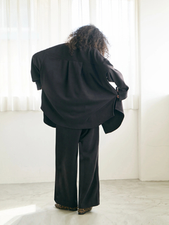 Brown&Street(ブラウンアンドストリート) |【暖かい/美脚】フリースセミストレートパンツ