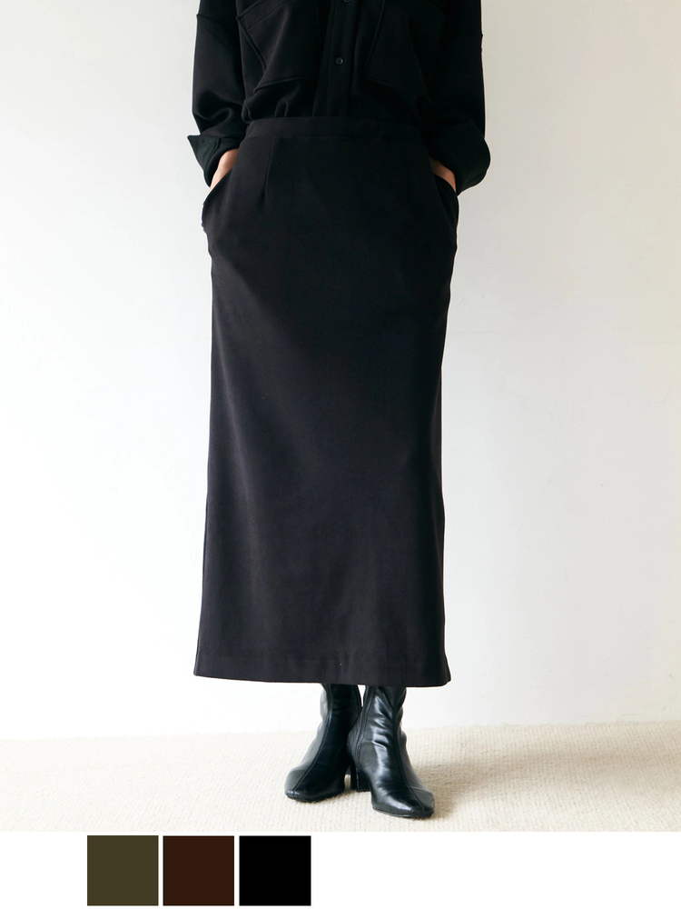 Brown&Street(ブラウンアンドストリート) |【暖かい/ウエスト一周ゴム】フリースタイトスカート