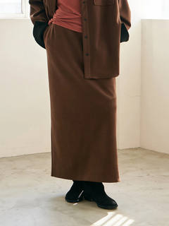 Brown&Street(ブラウンアンドストリート) |【暖かい/ウエスト一周ゴム】フリースタイトスカート