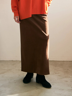 Brown&Street(ブラウンアンドストリート) |【暖かい/ウエスト一周ゴム】フリースタイトスカート