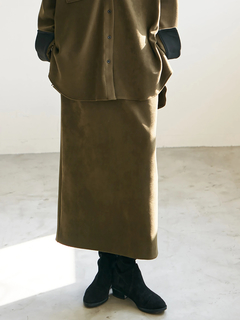 Brown&Street(ブラウンアンドストリート) |【暖かい/ウエスト一周ゴム】フリースタイトスカート