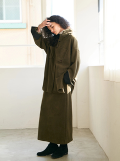 Brown&Street(ブラウンアンドストリート) |【暖かい/ウエスト一周ゴム】フリースタイトスカート