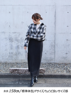 Brown&Street(ブラウンアンドストリート) |【暖かい/ウエスト一周ゴム】フリースタイトスカート