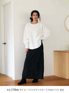 Brown&Street(ブラウンアンドストリート) |【長め丈/デイリーウェア】オーバーワッフルトップス