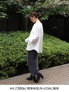 Brown&Street(ブラウンアンドストリート) |【長め丈/デイリーウェア】オーバーワッフルトップス