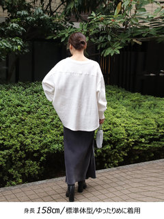 Brown&Street(ブラウンアンドストリート) |【長め丈/デイリーウェア】オーバーワッフルトップス