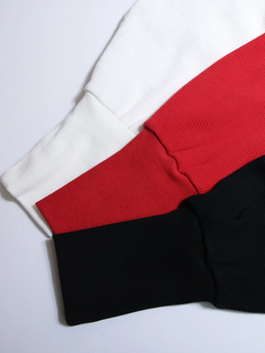 Brown&Street(ブラウンアンドストリート) |【長め丈/デイリーウェア】オーバーワッフルトップス