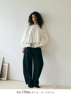 Brown&Street(ブラウンアンドストリート) |【体型カバー/スタイルアップ】プリーツレイヤードぺプラム