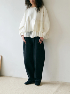 Brown&Street(ブラウンアンドストリート) |【体型カバー/スタイルアップ】プリーツレイヤードぺプラム