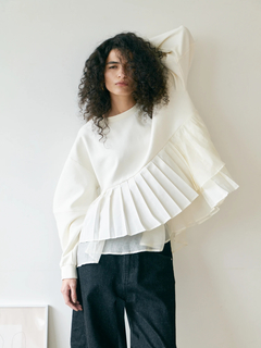 Brown&Street(ブラウンアンドストリート) |【体型カバー/スタイルアップ】プリーツレイヤードぺプラム