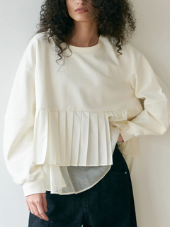 Brown&Street(ブラウンアンドストリート) |【体型カバー/スタイルアップ】プリーツレイヤードぺプラム