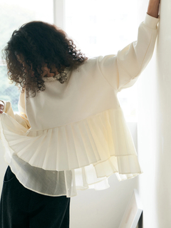 Brown&Street(ブラウンアンドストリート) |【体型カバー/スタイルアップ】プリーツレイヤードぺプラム